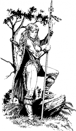 Goldmoon, une des héroïnes de la fameuse saga Dragon's Lance qui avait donné lieu au jeu de rôle Heroes of the Lance disponible sur CPC.